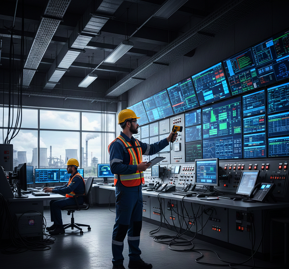 Pizarra enumerando hitos del flujo de trabajo en optimización de logística de almacenes y niveles de inventario